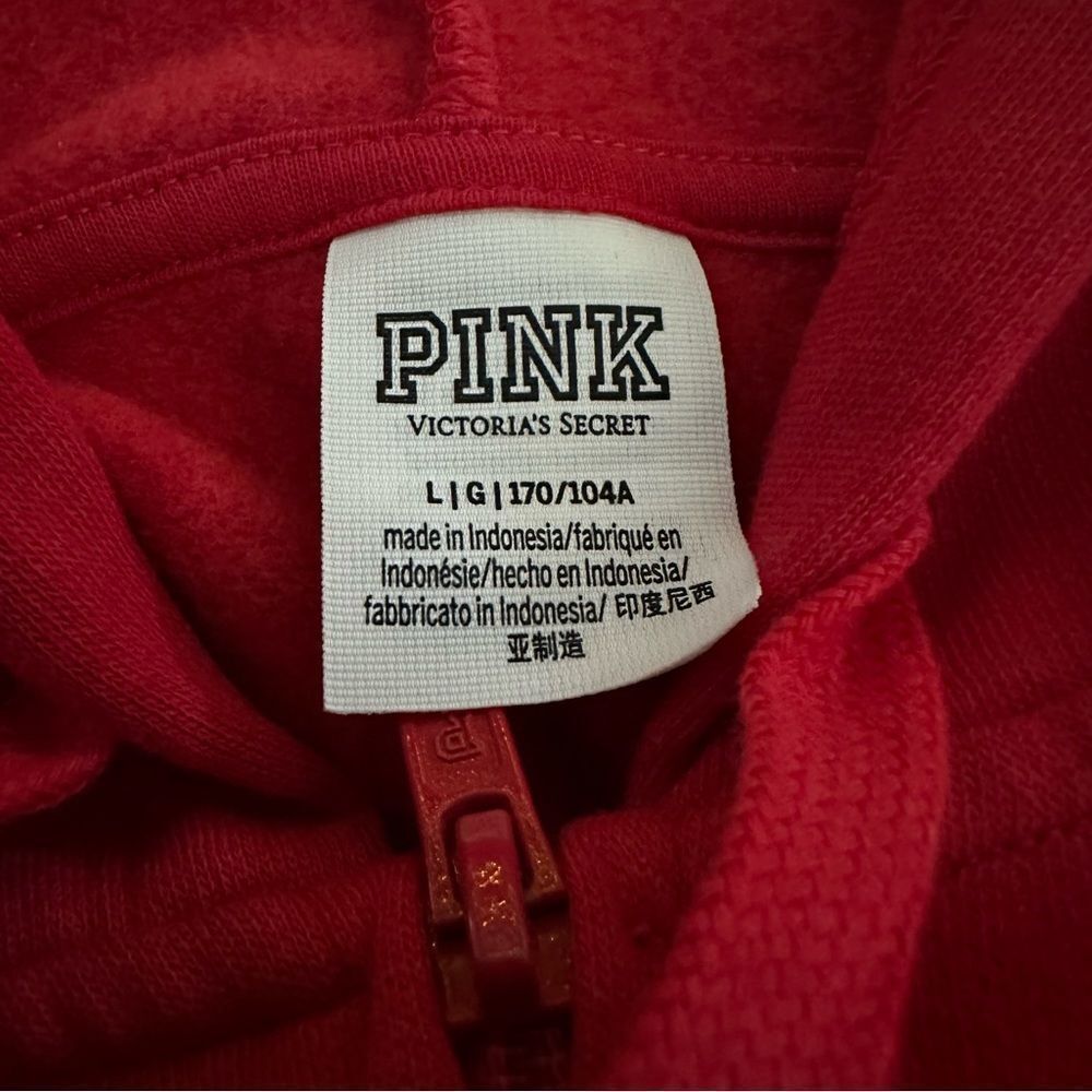 Pink Victoria’s Secret zip up hoodie - Picture 3 of 6